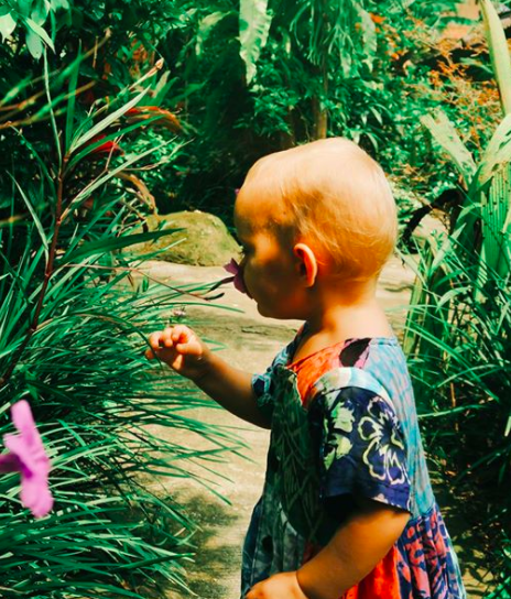  Stopping to smell the flowers - there's a lot we can learn from little Aya 