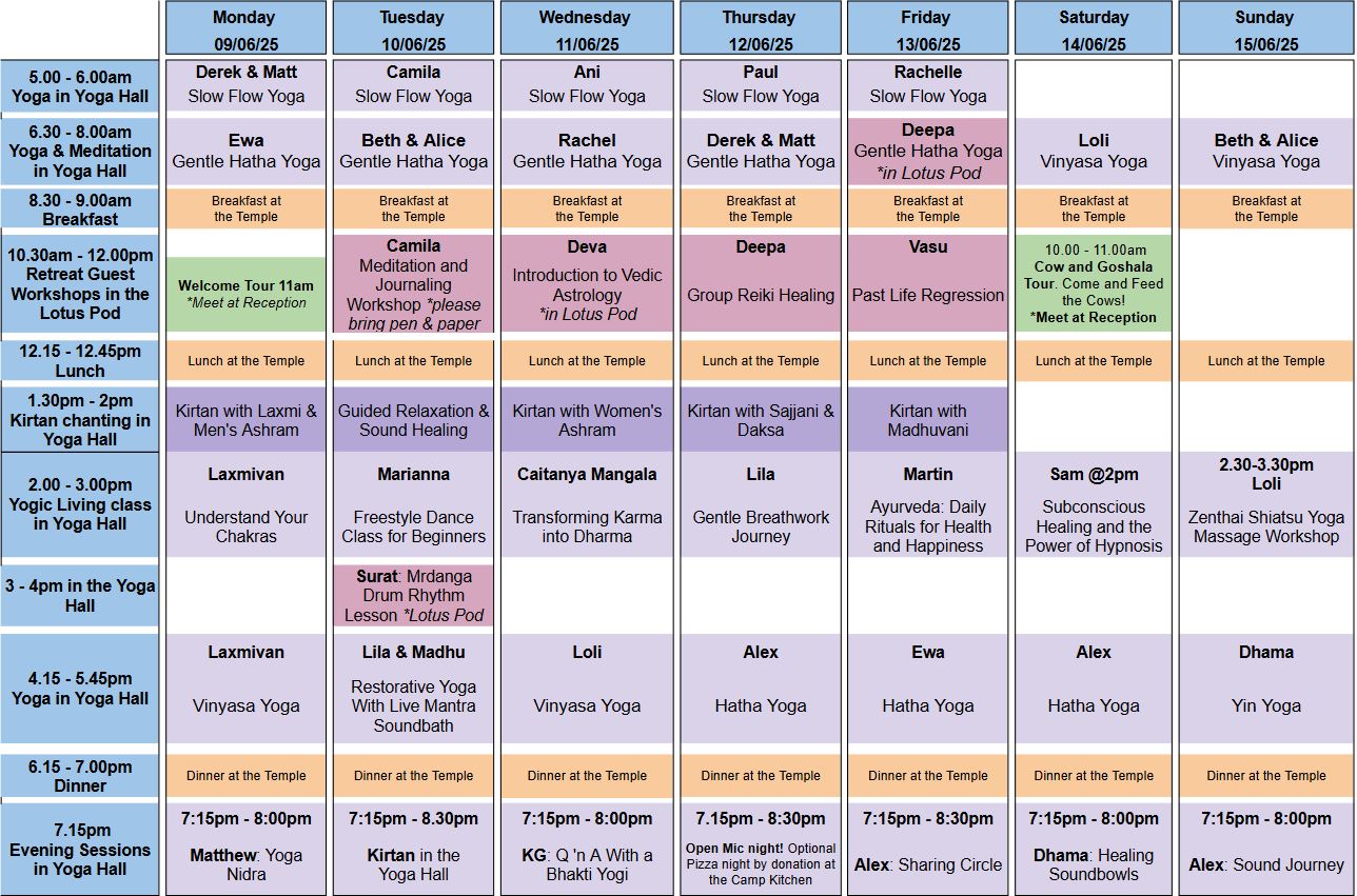 schedule 8th of June schedule 8th of June