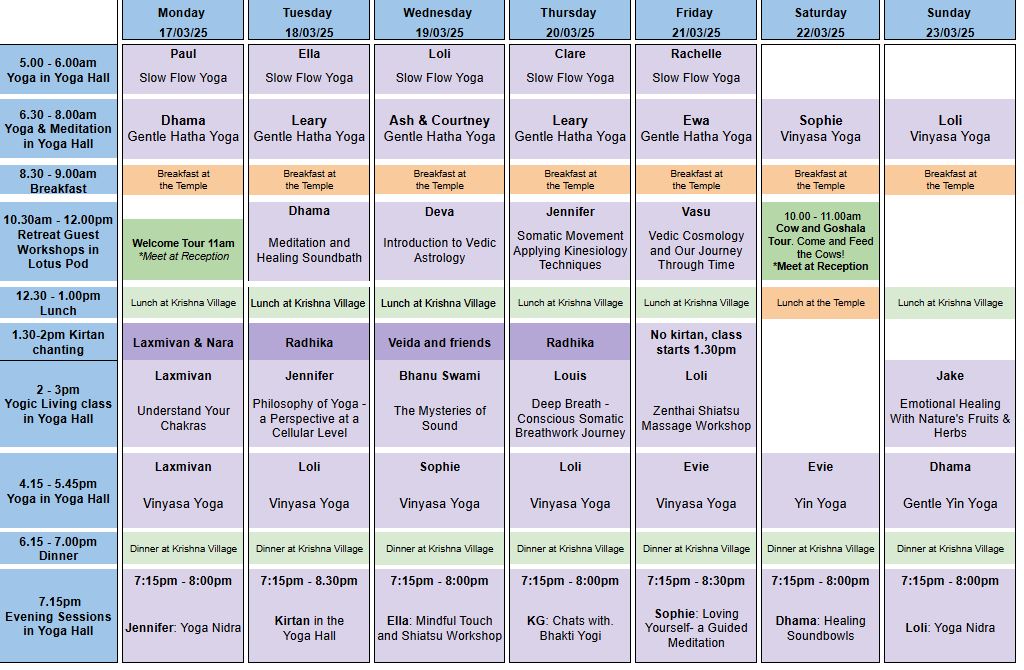 Sched 17mar